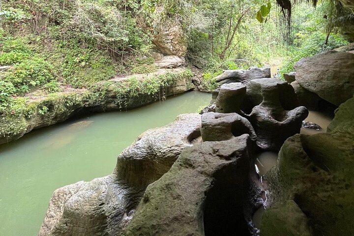 Cave, Waterfall and River Adventure in Charco Azul from San Juan