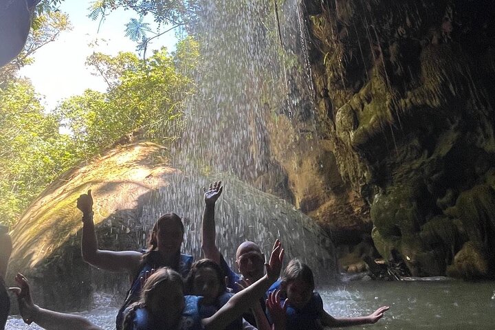 Cave, Waterfall and River Adventure in Charco Azul from San Juan