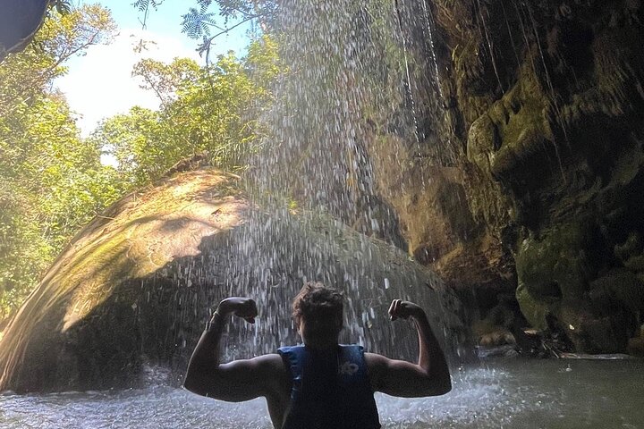 Cave, Waterfall and River Adventure in Charco Azul from San Juan