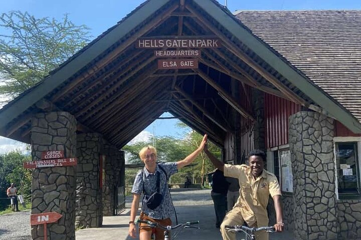Bike Tour at Hell's Gate National Park Boat Ride at L. Naivasha