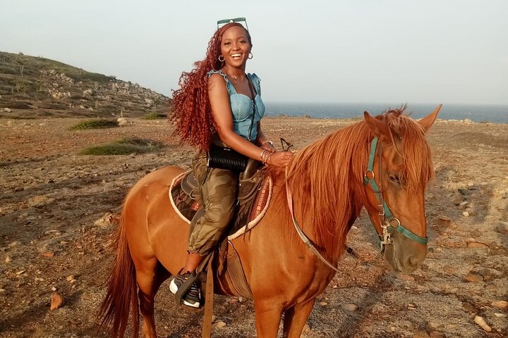 Aruba Ecological & Coastline Horseback Ride with Beach Photo Stop