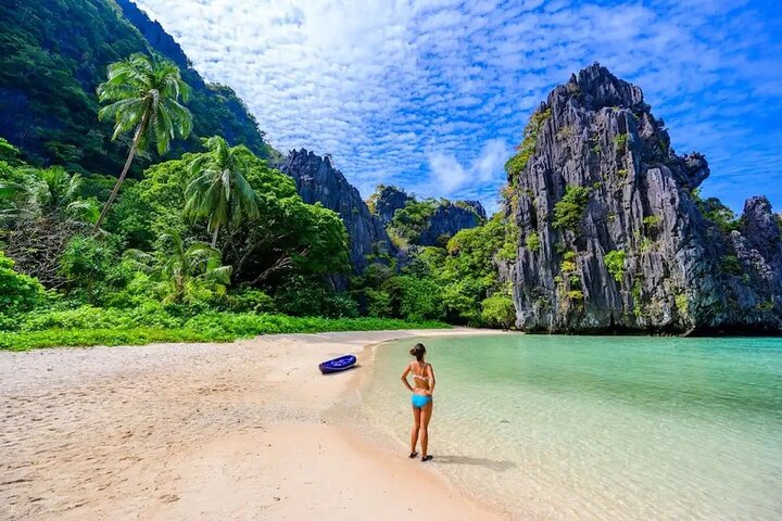 El Nido Big Lagoon and Tropical Island Private Tour with Transfer