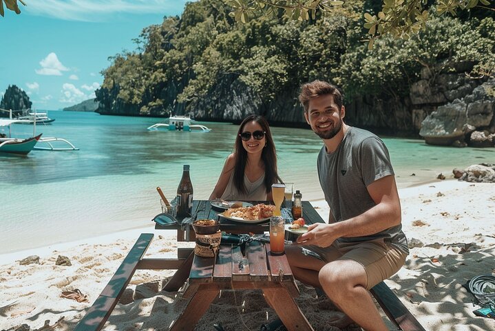 El Nido Big Lagoon and Tropical Island Private Tour with Transfer