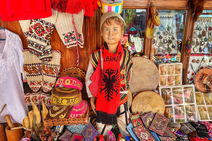 Kruja castle, the old Bazaar & Sarisalltik- Departure from Tirana