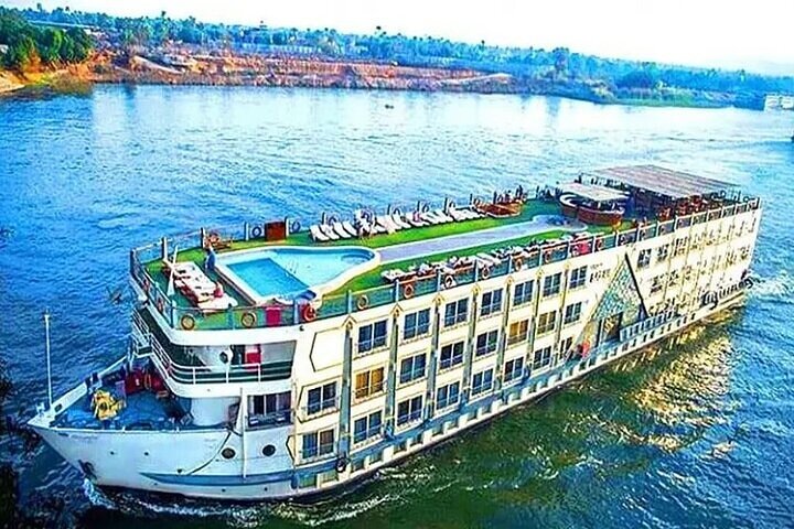 4-Day Nile Cruise sails Aswan to Luxor&Abu Simbel.Hot air Balloon