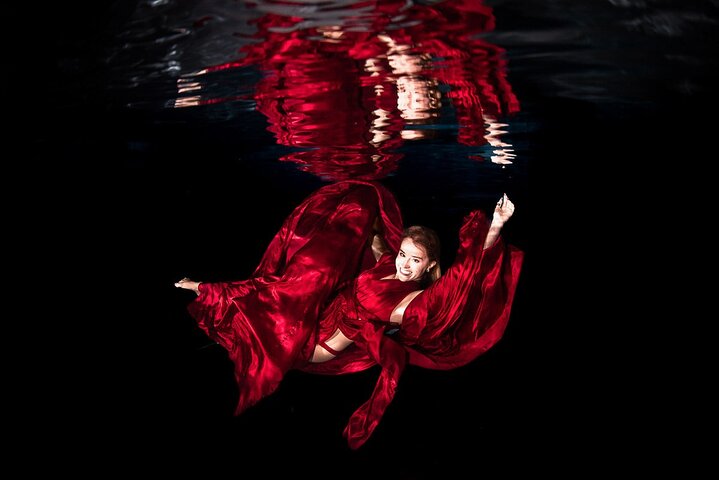Port Camargue Flying Dress Photoshoot