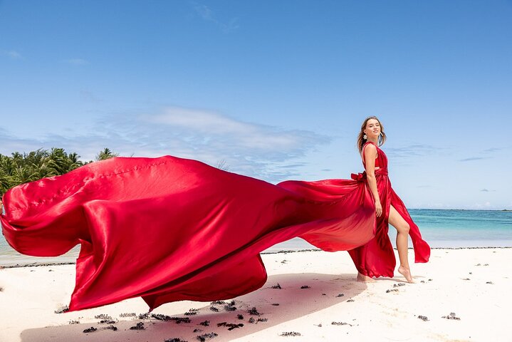 Port Camargue Flying Dress Photoshoot