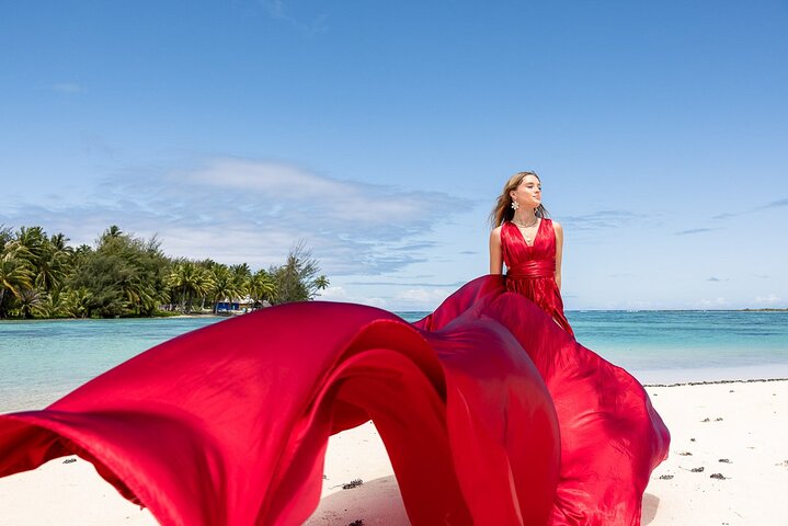 Port Camargue Flying Dress Photoshoot