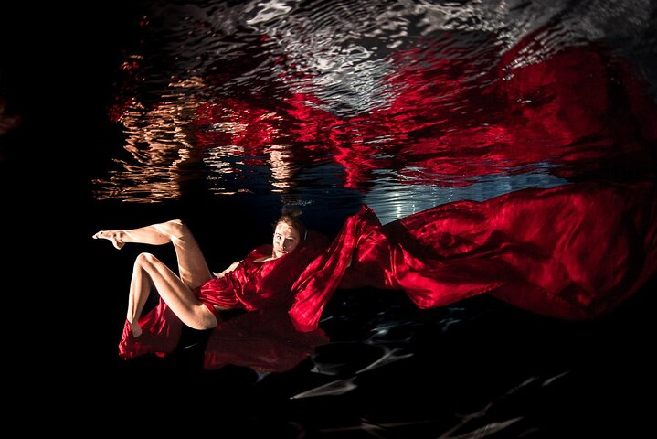 Port Camargue Flying Dress Photoshoot