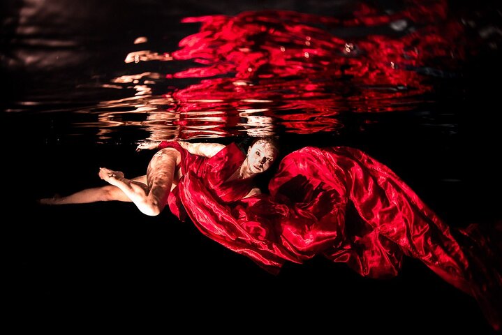 Port Camargue Flying Dress Photoshoot