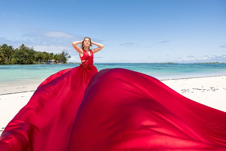 Port Camargue Flying Dress Photoshoot