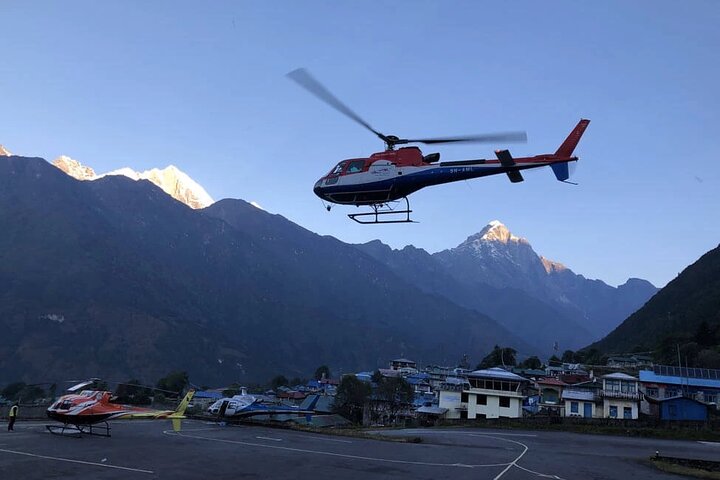 Helicopter pick up from Lobuche to Kathmandu