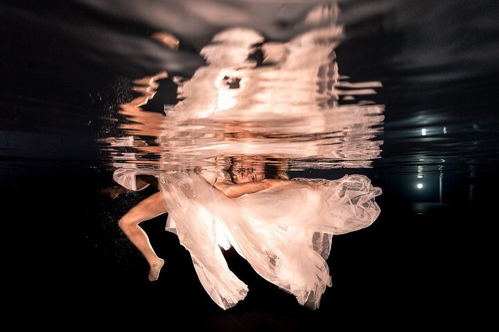 Port Camargue Flying Dress Photoshoot