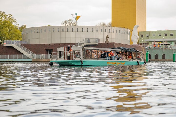 Groningen: Terrace Boat Experience with a Cozy Bar: 1 hour