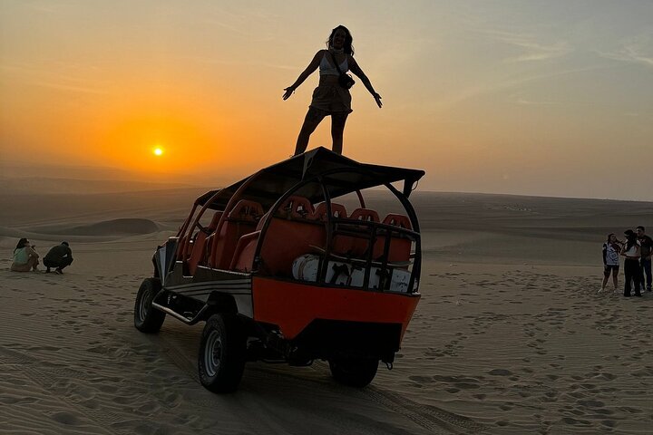 Buggy experience in Huacachina at sunset