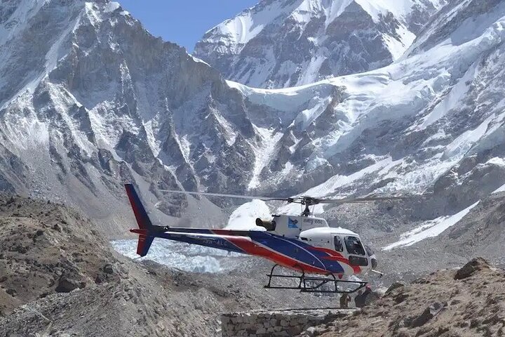 Helicopter pick up from Gorakshep to Kathmandu