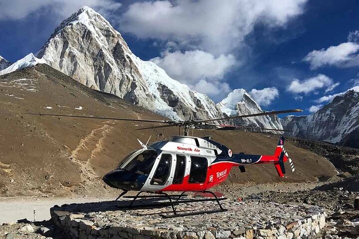 Helicopter pick up from Gorakshep to Kathmandu