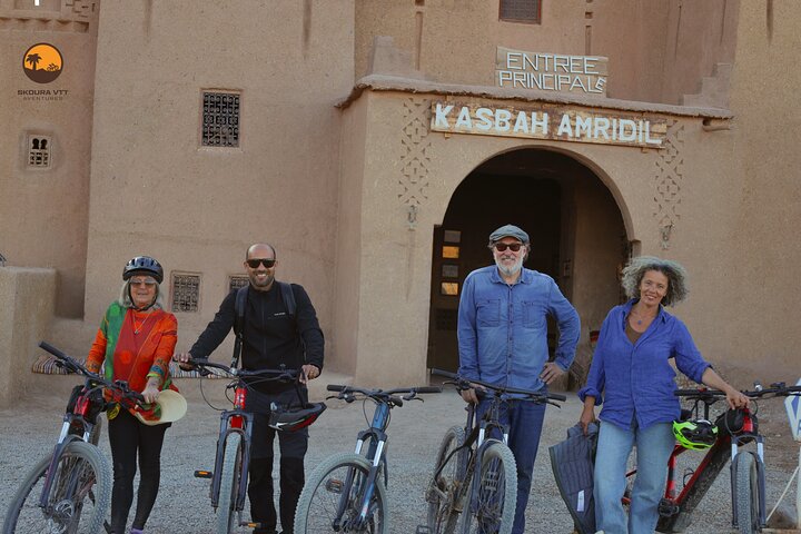 Private half-day mountain bike tour discover Palmeraie Skoura