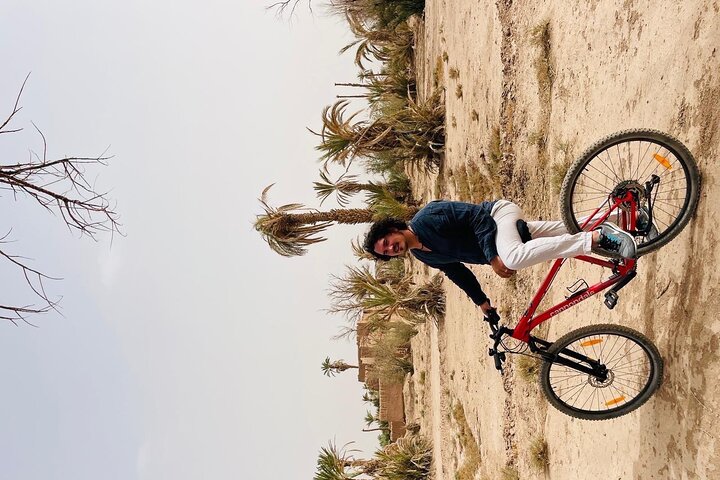Private half-day mountain bike tour discover Palmeraie Skoura