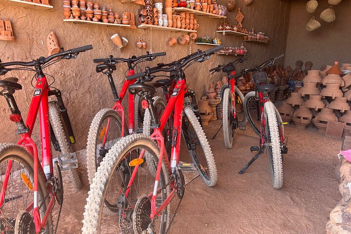 Private half-day mountain bike tour discover Palmeraie Skoura