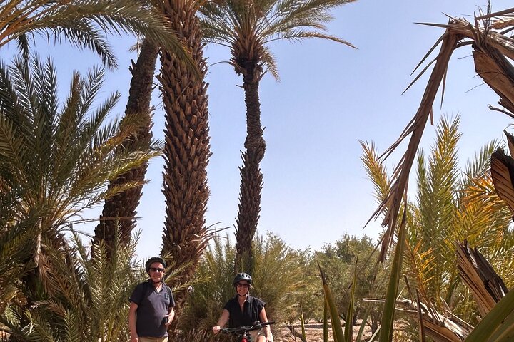 Private half-day mountain bike tour discover Palmeraie Skoura