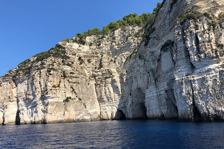 Paxos Antipaxos Blue Caves Cruise from Corfu with Swimming Stops