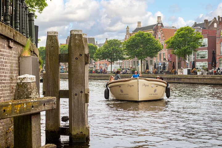 Haarlem Open-Boat Canal Cruise with Live Guide (Electric Boat)