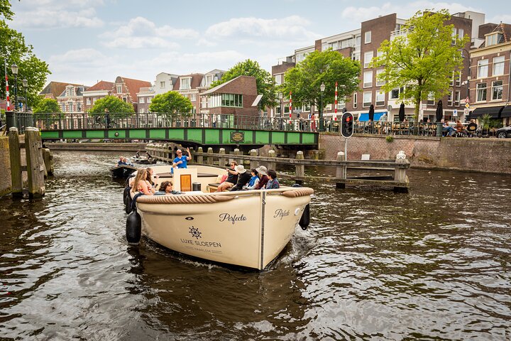 Haarlem Open-Boat Canal Cruise with Live Guide (Electric Boat)