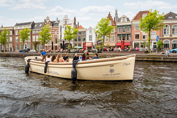 Haarlem Open-Boat Canal Cruise with Live Guide (Electric Boat)