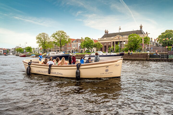 Haarlem Open-Boat Canal Cruise with Live Guide (Electric Boat)