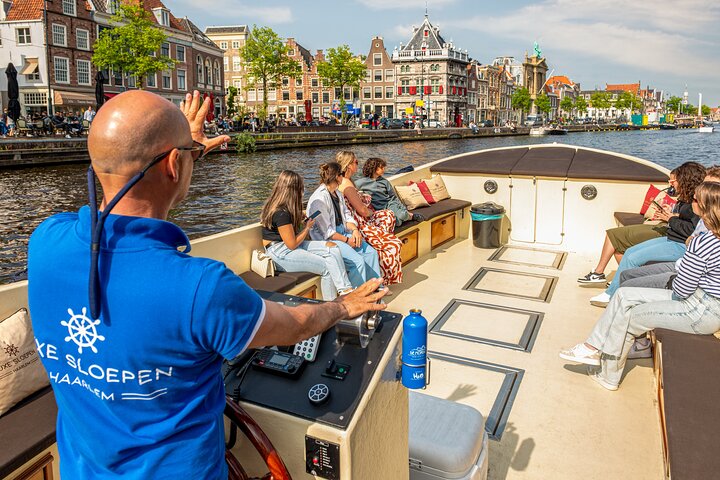 Haarlem Open-Boat Canal Cruise with Live Guide (Electric Boat)