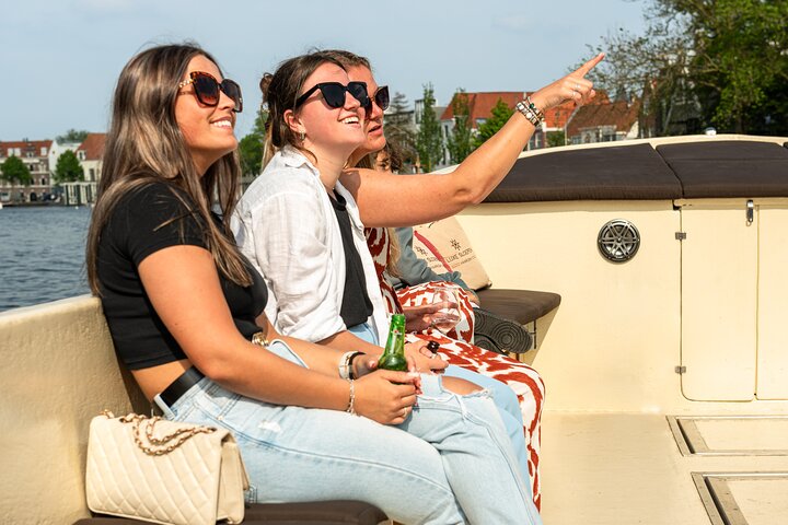 Haarlem Open-Boat Canal Cruise with Live Guide (Electric Boat)