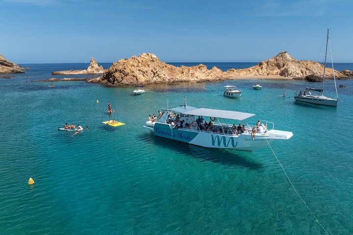 Boat trip through the coves of northern Menorca from Fornells