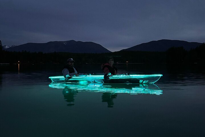 Illuminated Glass Kayak Sunset Tour//Whitefish, MT