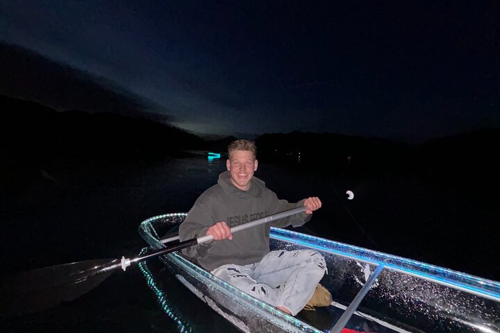 Illuminated Glass Kayak Sunset Tour//Whitefish, MT