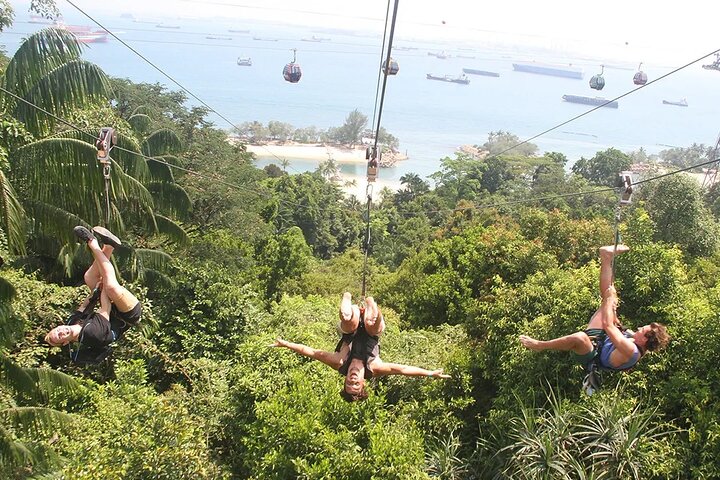 MegaZip Adventure Ride Jungle Beach & Sea Experience |Singapore