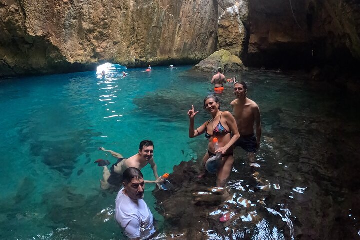 Kayak excursion to Cala de Moraig, Fish Cave and Testos