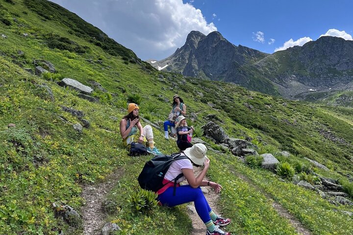 Kaçkar Mountains Glacier Lakes Huser Sunset Hiking or Trekking