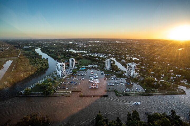 Baptism flight by helicopter over Buenos Aires