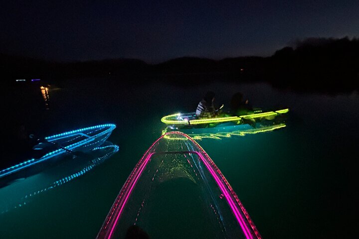 Illuminated Glass Kayak Sunset Tour//Whitefish, MT