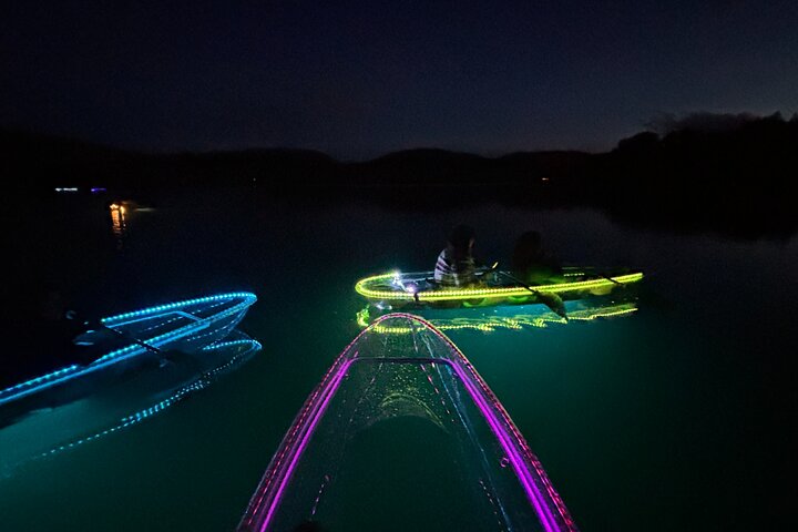 Illuminated Glass Kayak Sunset Tour//Whitefish, MT