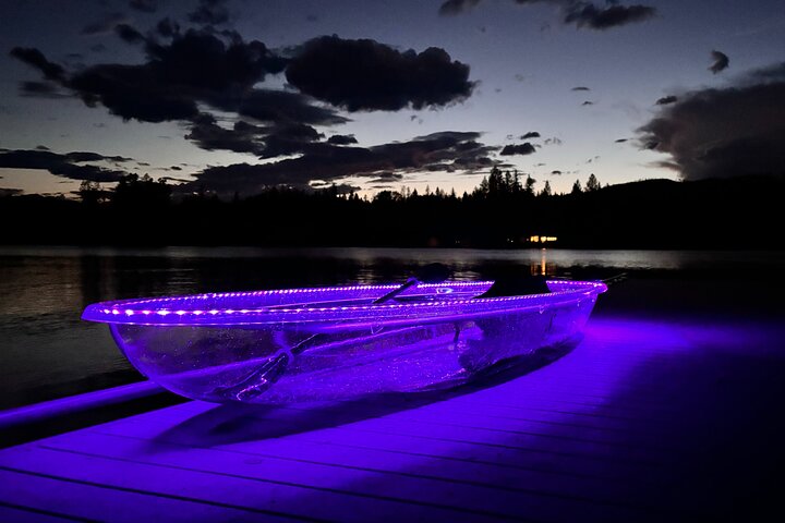 Illuminated Glass Kayak Sunset Tour//Whitefish, MT