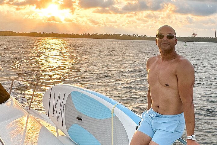 Private Luxury Yacht with Beach Stop and Swimming/Paddle Boarding