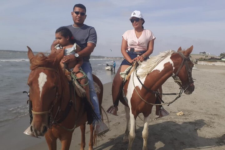 Horseback riding on the beaches of Cartagena