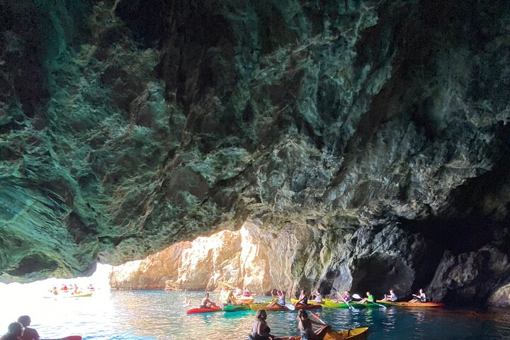 Kayak and Snorkeling Excursion in Maro Cerro Gordo Cliffs