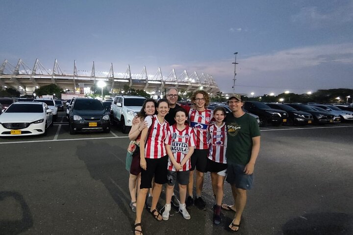 Soccer at the Metropolitan stadium with local fans