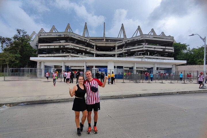 Soccer at the Metropolitan stadium with local fans