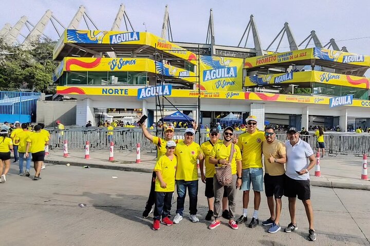 Soccer at the Metropolitan stadium with local fans