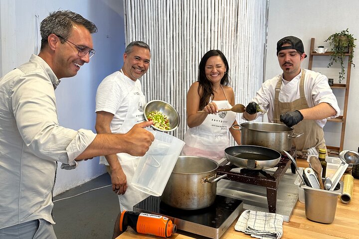 Santorini Private Cooking Class and Island Tour Experience