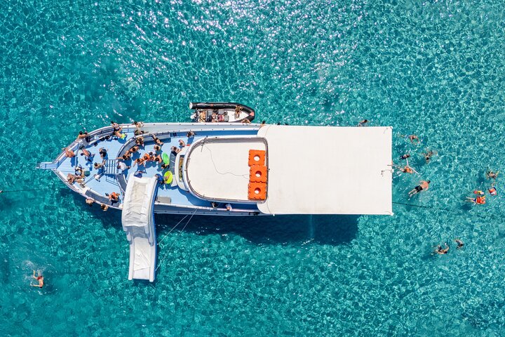 Blue Lagoon cruise: giant slide & Paphos hotel transfers